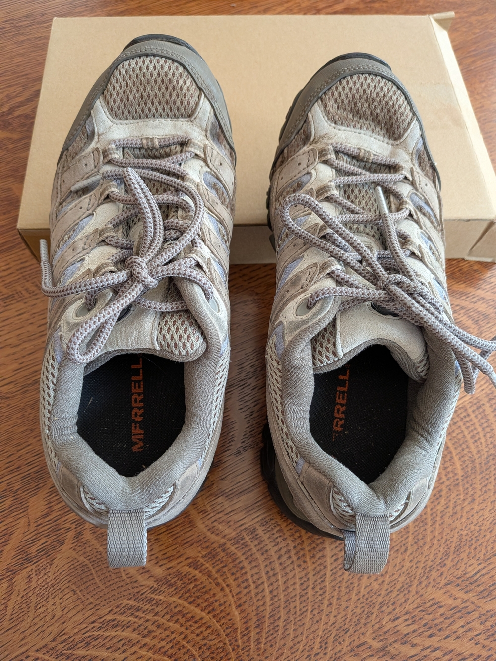Merrell Women's Moab 2 Vent Falcon Gray/Tan Trail Shoes Hiking